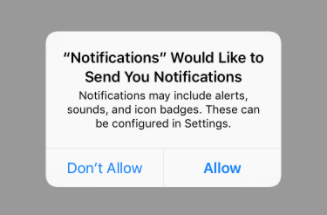 Request Permission for User Notifications